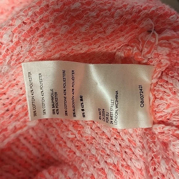 NWT! Free People Neon Flamingo Long Sweater Size Small - Picture 7 of 7